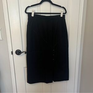 🩷 Feldi New York Black Wool Skirt